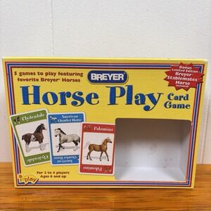 Breyer HORSE PLAY Card Game  - Plastic Horse‎ Missing